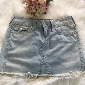 True Religion denim skirt